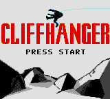 Cliffhanger title screen for Sega Game Gear